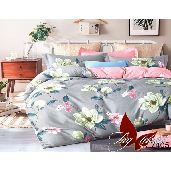 

Комплект постельного белья ТМ TAG Евро с компаньоном R7405