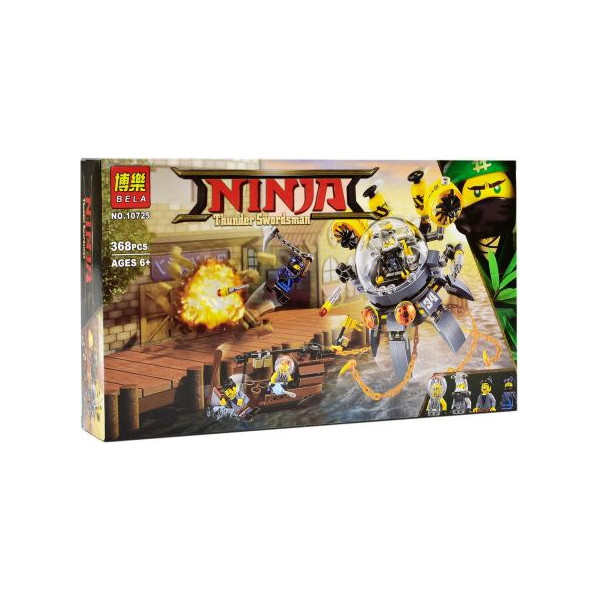 

Конструктор «NINJA: Летающая подводная лодка» 368 элементов 10725