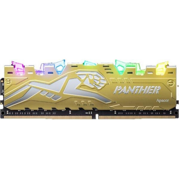

Apacer (EK.08G2Z.GJM) 8 GB DDR4 3000 MHz Panther Rage RGB Silver-Golden