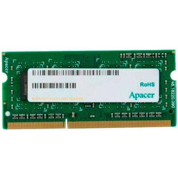 

Оперативная память Apacer 4 GB SO-DIMM DDR3 1600 MHz (DS.04G2K.KAM)