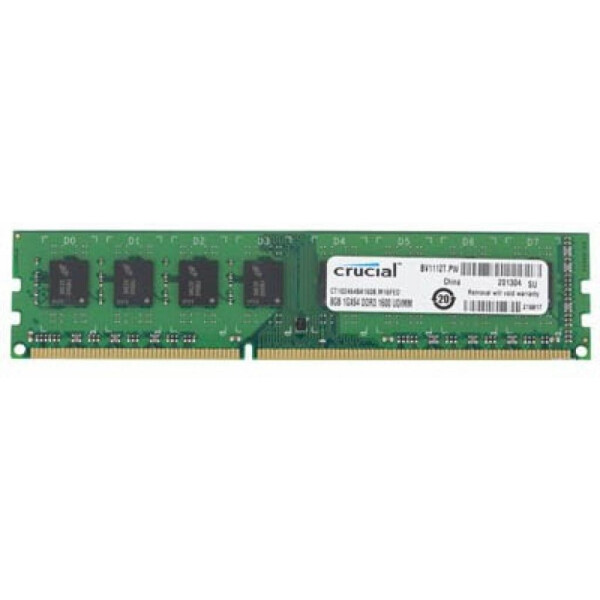 

Crucial 8GB DDR3 1600MHz DIMM (CT102464BA160B) "Refurbished"