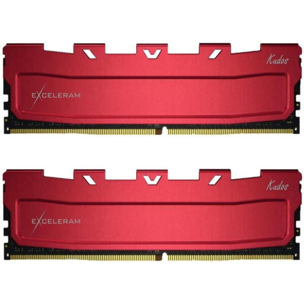 

Оперативная память Exceleram 16 GB (2x8GB) DDR4 3200 MHz Kudos Red (EKRED4163217AD)