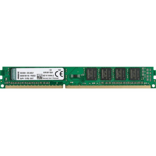 

Оперативная память Kingston 4 GB DDR3 1600 MHz (KVR16N11S8/4)