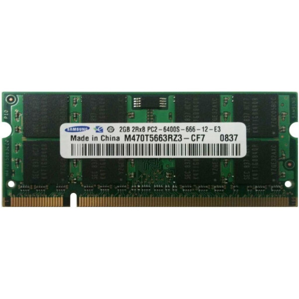 

Samsung SO-DIMM 2GB/800 DDR2 (M470T5663RZ3-CF7) Refurbished