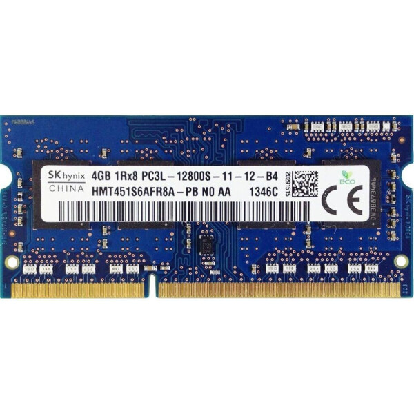 

Оперативная память SK hynix 4 GB SO-DIMM DDR3L 1600 MHz (HMT451S6AFR8A-PBN0)