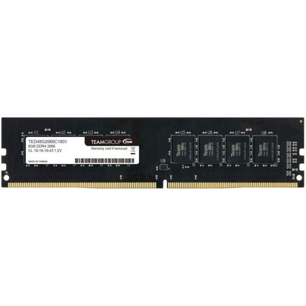 

Оперативная память TEAM 8 GB DDR4 2666 MHz Elite (TED48G2666C1901)