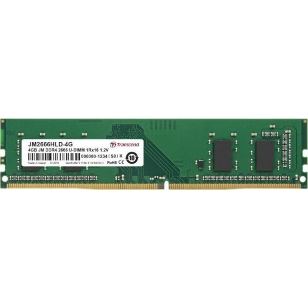 

Transcend 4 GB DDR4 2666 MHz JetRam (JM2666HLD-4G)
