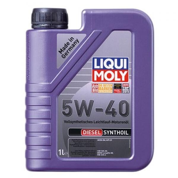 

Моторное масло Liqui Moly Diesel Synthoil 5W-40 1л.
