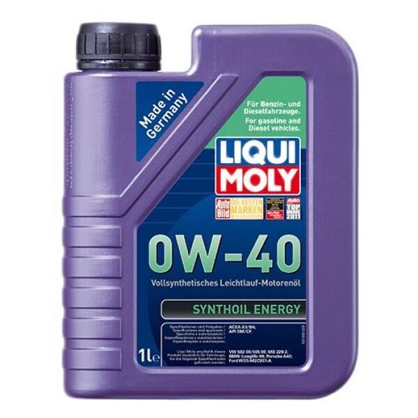 

Моторное масло Liqui Moly Synthoil Energy 0W-40 1л.
