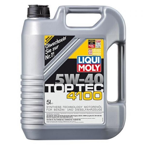 

Моторное масло Liqui Moly Top Tec 4100 5W-40 5л.