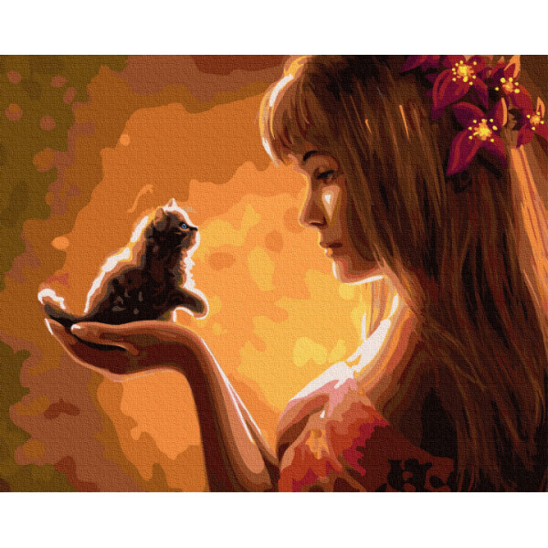 

Картина по номерам. Rainbow Art "Нежное создание" GX35210-RA