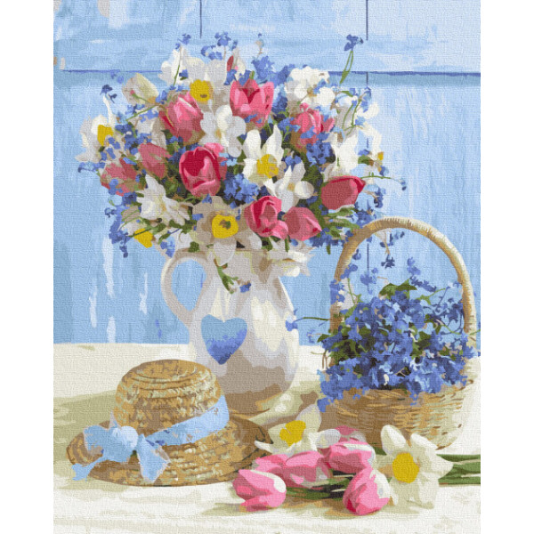 

Картина по номерам. Rainbow Art "Соломенная шляпка" GX36035-RA