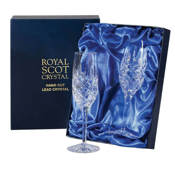 

Комплект хрустальных бокалов для шампанского 2ед. ROYAL SCOT CRYSTAL (LONB2F)