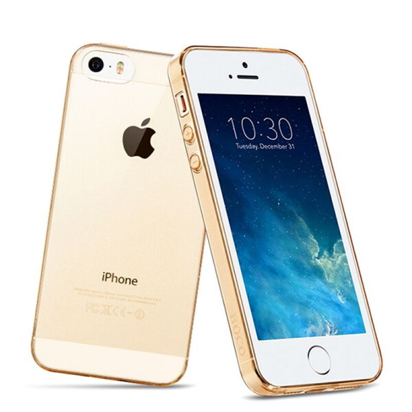 

Чехол-накладка Hoco TPU case Light series with Finger Holder iPhone 5/5S Gold