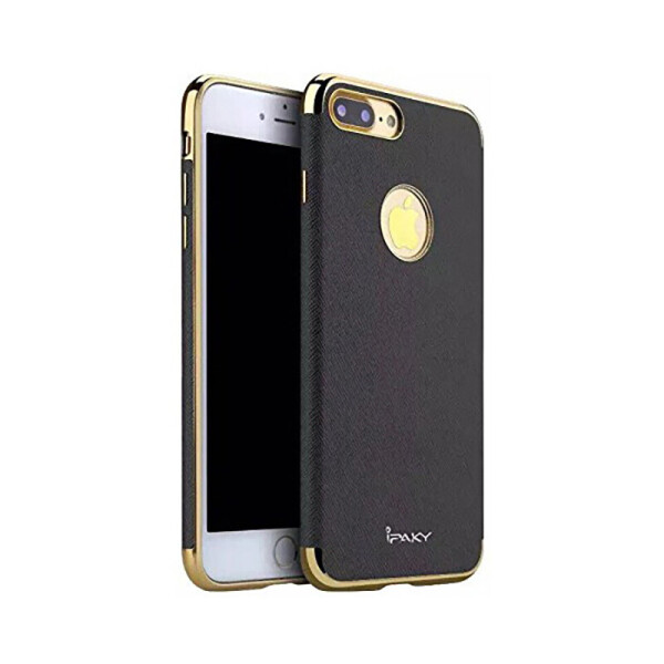 

Чехол-накладка Ipaky Chrome connector + Leather Back case iPhone 7 Plus Black