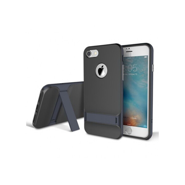 

TPU+PC чехол Rock Royce Series с функцией подставки для Apple iPhone 7/8 Blue