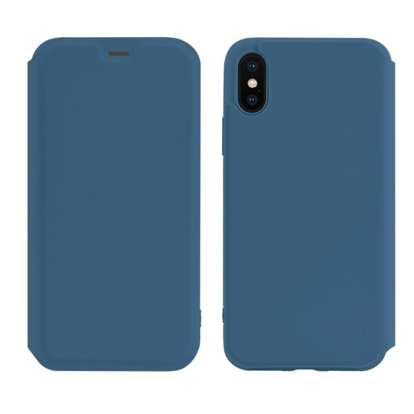 

Чехол-книжка Hoco Colorful series liquid silicone для Apple iPhone X/XS Blue