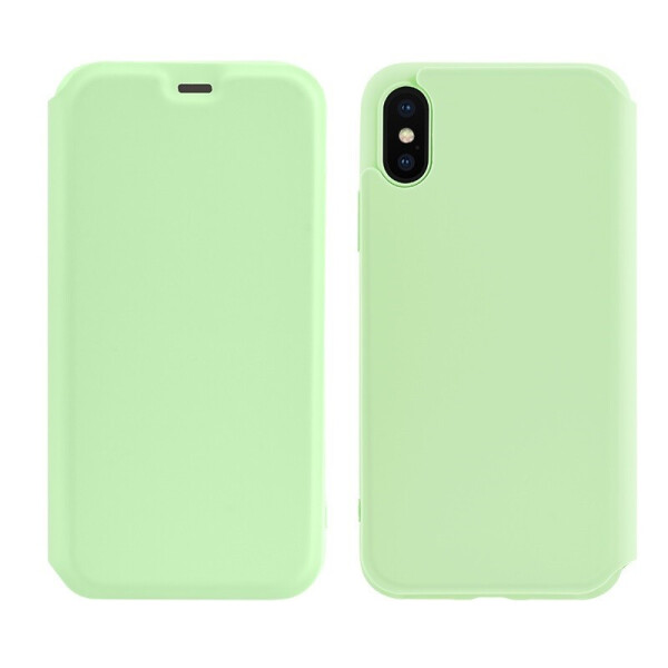

Чехол-книжка Hoco Colorful series liquid silicone для Apple iPhone X/XS Green