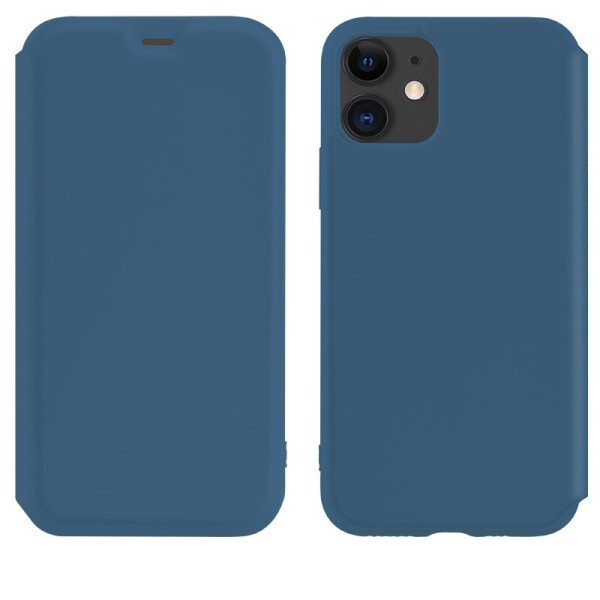 

Чехол-книжка Hoco Colorful series liquid silicone для Apple iPhone 11 Blue
