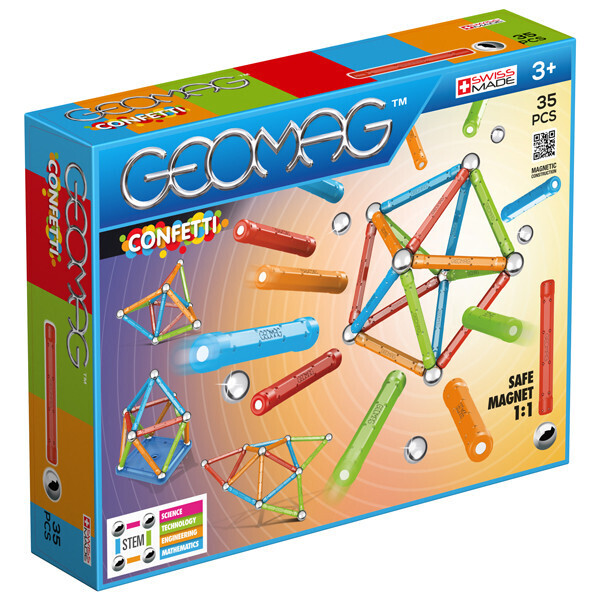 

Geomag Confetti 35 деталей | Магнитный конструктор Геомаг PF.515.351.00