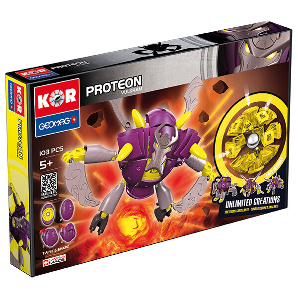 

Geomag PROTEON Vulkram 103 детали | Магнитный конструктор Геомаг Протеон PF.800.633.00