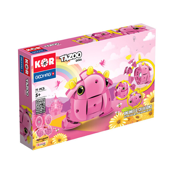 

Geomag TAZOO Dina 86 деталей | Магнитный конструктор Геомаг Тазу PF.800.605.00