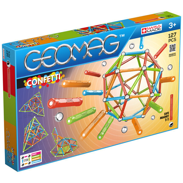 

Geomag Confetti 127 деталей | Магнитный конструктор Геомаг PF.515.354.00