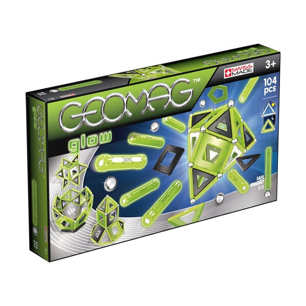 

Geomag Glow 104 детали | Светящийся магнитный конструктор Геомаг PF.523.337.00