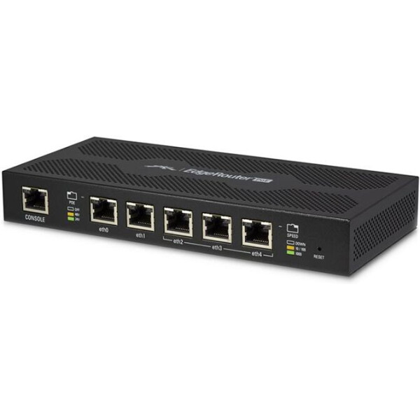 

Ubiquiti EdgeRouter PoE (ERPoe-5) (Dual-Core 500MHz/512MB, 5x1G LAN, Passive PoE)