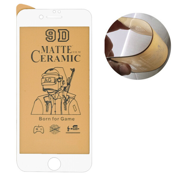 

Матовое гибкое защитное стекло Matte Ceramic для iPhone 7 Plus/8 Plus White