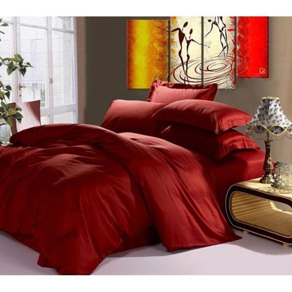 

Царский Дом из сатина Красное вино / Wine Red 145х215 полуторный