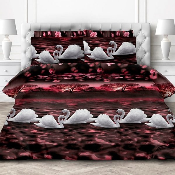 

Komfort Лебединое озеро (Перкаль) 200х220 двухспальный