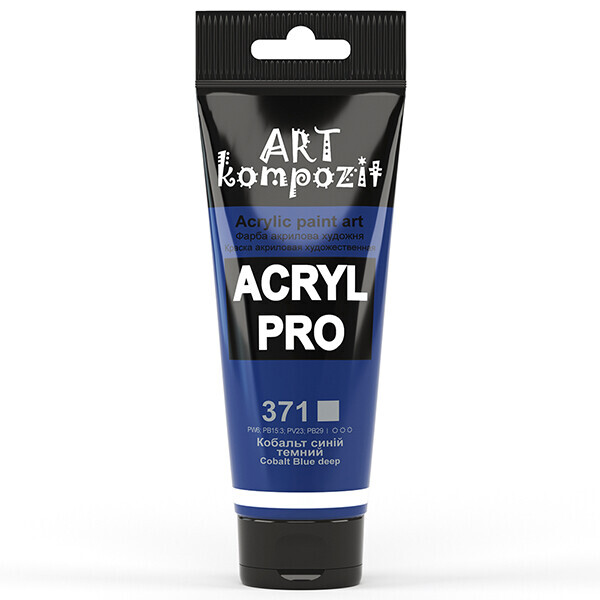 

Краска акриловая ART Kompozit 75 мл (371) кобальт синий темный (59371)