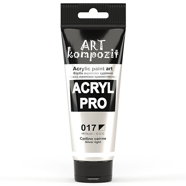 

Краска акриловая ART Kompozit 75 мл (017) серебро светлое (59017)