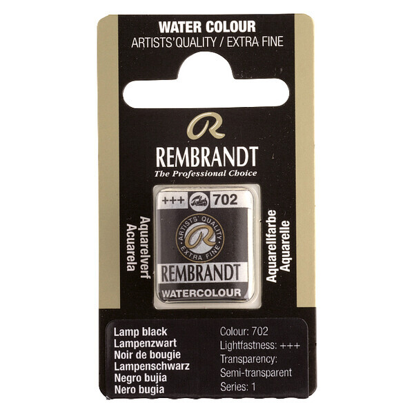 

Краска акварельная Rembrandt 1,8 мл кювета (702) Сажа газовая (05867021 )