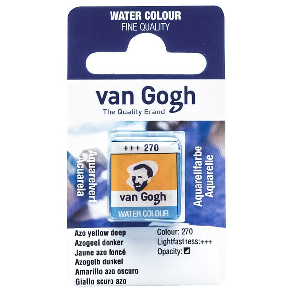 

Краска акварельная Van Gogh 1,8 мл кювета (270) AZO Желтый темный (20862701)