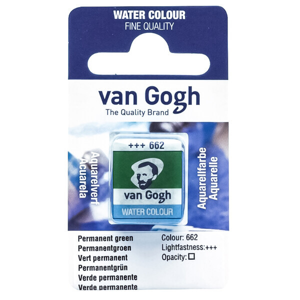 

Краска акварельная Van Gogh 1,8 мл кювета (662) Перм. зелений (20866621)
