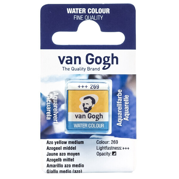 

Краска акварельная Van Gogh 1,8 мл кювета (269) AZO Желтый средний (20862691)