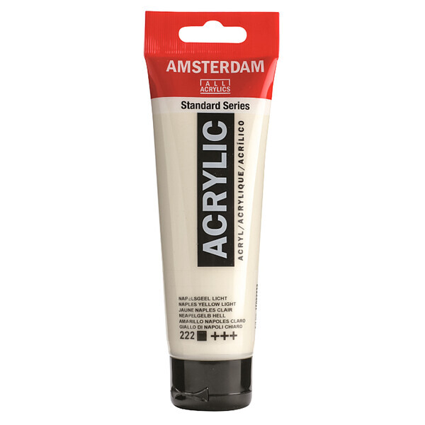 

Краска акриловая AMSTERDAM (222) Неаполитанський желтий светлый 120 мл (17092222)