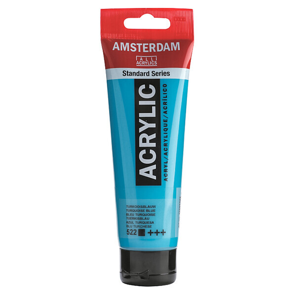 

Краска акриловая AMSTERDAM 120 мл (522) Бирюзовый синий (17095222)