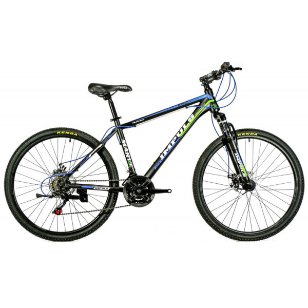 Акція на Велосипед IMPULS MARVEL 26" 17"черно-синие-салатовый (MW26-2) від Allo UA