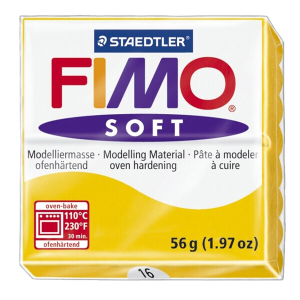 

Пластика Soft, Желтая 016, 57г, Fimo (8020-16)