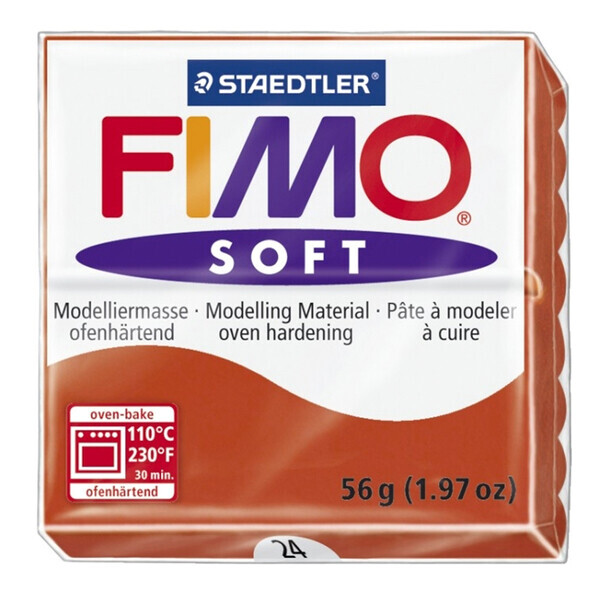 

Пластика Soft, Индийская красная, 57г, Fimo (8020-24)