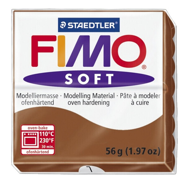 

Пластика Soft, Карамель 007, 57г, Fimo (8020-7)