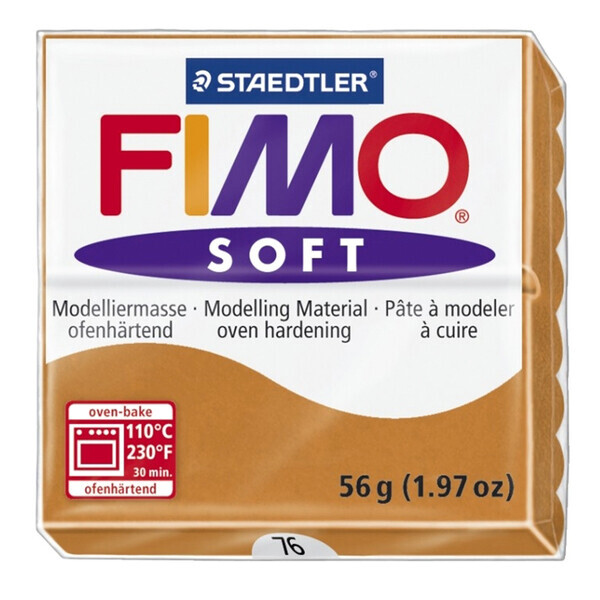 

Пластика Soft, Коньяк 076, 57г, Fimo (8020-76)