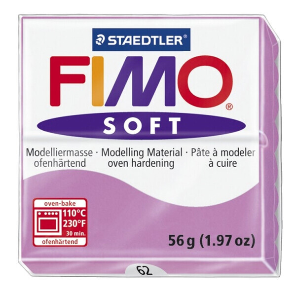 

Пластика Soft, Лавандовая 062, 57г, Fimo (8020-62)