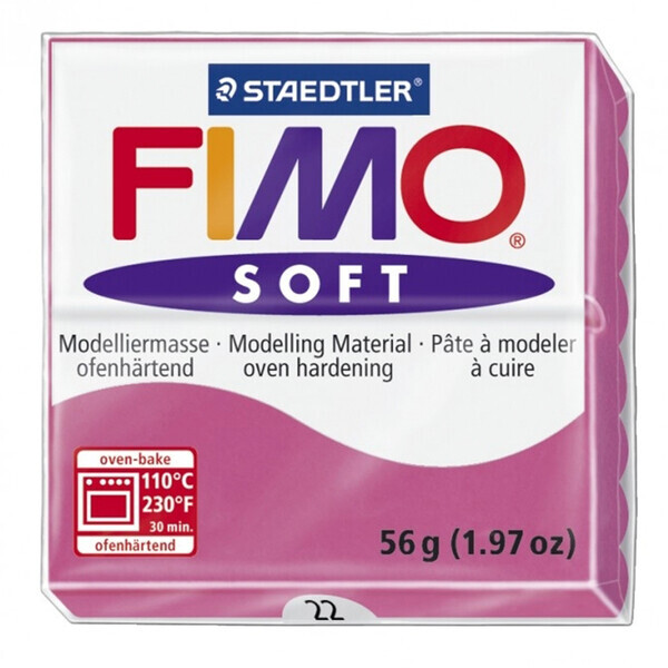 

Пластика Soft, Малиновая 022, 57г, Fimo (8020-22)