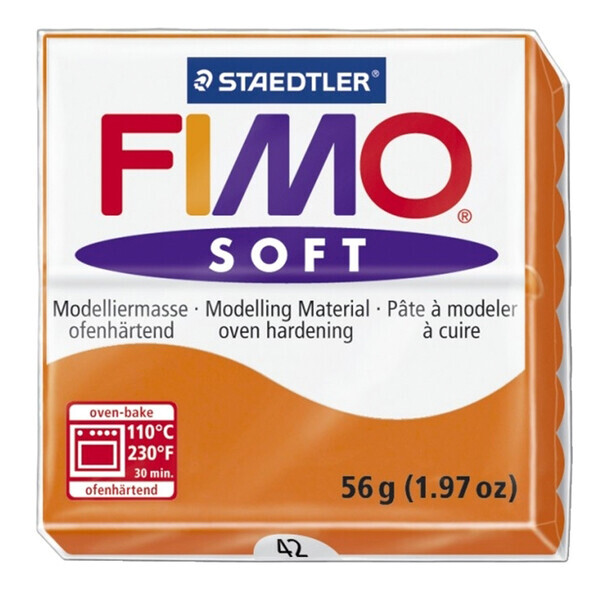 

Пластика Soft, Оранжевая 042, 57г, Fimo (8020-42)