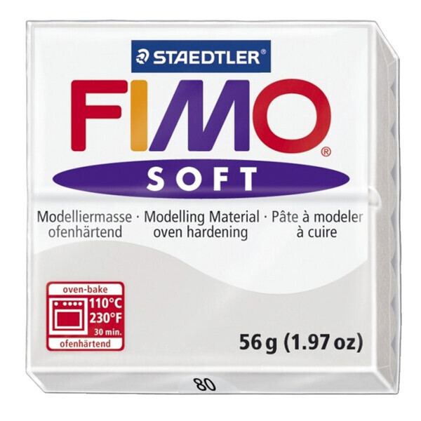

Пластика Soft, Серая 080, 57г, Fimo (8020-80)