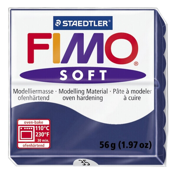 

Пластика Soft, Синяя королевская 035, 57г, Fimo (8020-35)